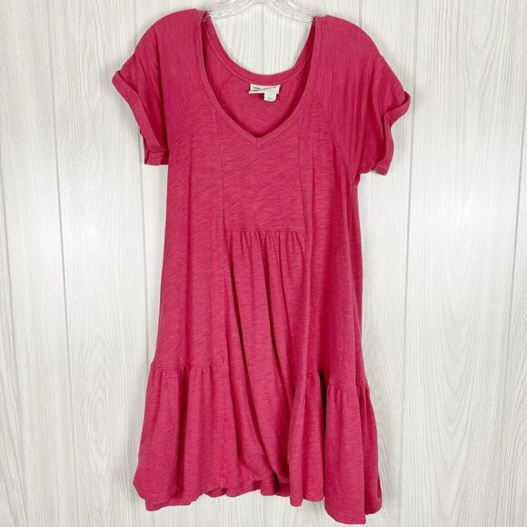 Saturday Sunday | Pink Kathie Flounced Mini Dress Size Small - Picture 1 of 8
